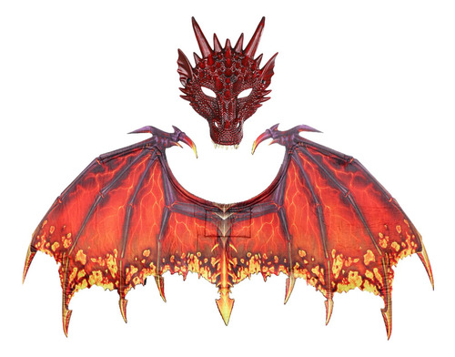 Dinosaur Wing Sets Dress Up Easter Masquerade Dragon Rojo
