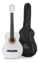 Comprar Guitarra Acústica Sevillana 30'' Con Funda Blanco Mlab Orientación De La Mano Diestro