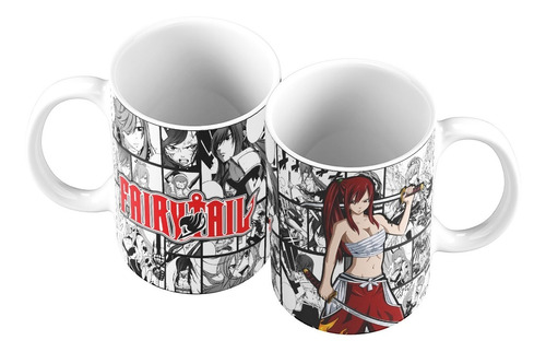 Taza Mug 11oz Anime Manga Fairy Tail Erza Scarlet 