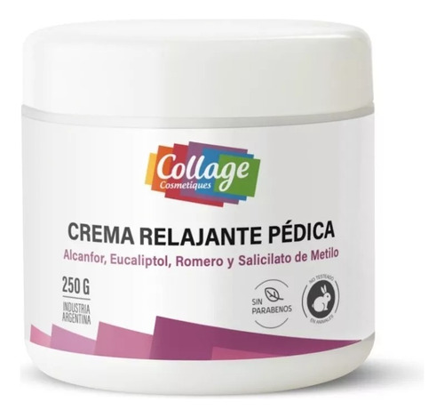 Crema Para Masajes De Pies Relajante Con Mentol 250g Collage