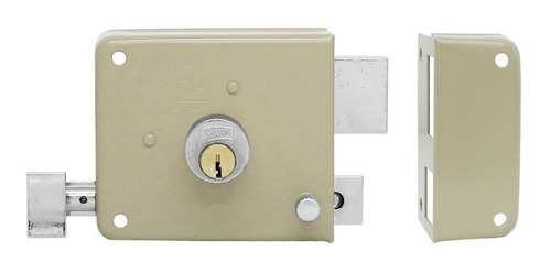 Cerradura Sobreponer Chapa 715 Derecha Beige Phillips