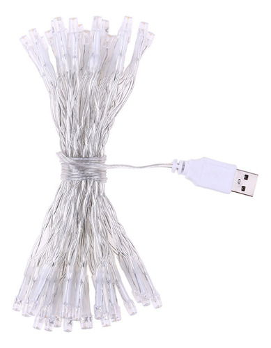 Cadena De Luces Con Forma De Estrella Usb De 4 M Y 40 Led Pa