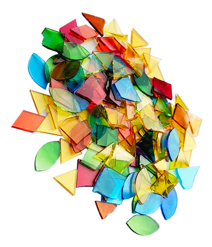 Mosaico De Vidrio Cuadrado Con Forma De Triángulo De Mezcla
