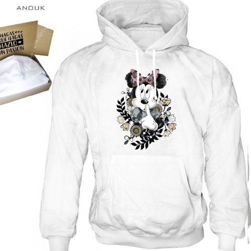 Imagen 7 de 10 de Buzo Hoodie Personalizado Saco Minnie Mouse Estampado Unisex