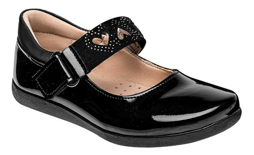 Zapato Escolar Niña Yuyin 22321 Negro Charol 2-25 113-626 T1