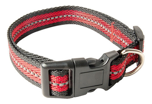 Collar Perro Reflectivo Pequeño Rascals Color Rojo Tamaño del collar S