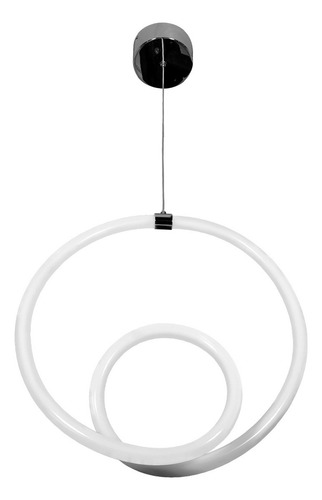 Lámparas Decorativas Colgantes Modernas 18w Dekor Dl-2418 Estructura Cromo