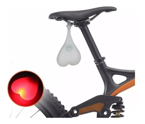 Luz Bolas Corazon Huevo Gonadas Huevas Bicicleta Impermeable