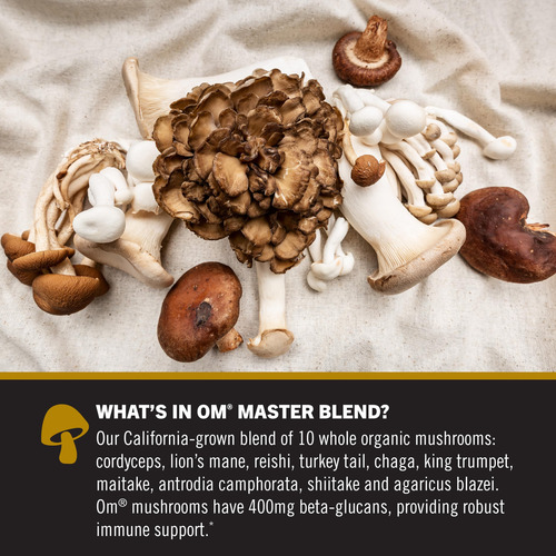 Suplemento Om Mushroom Superfood Master Blend 168 Cápsulas