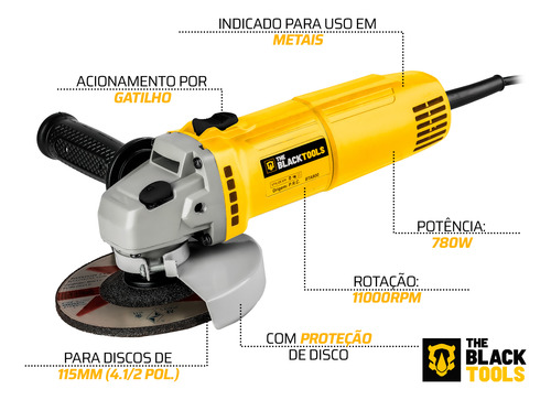 Kit Inversora Solda 170a Bivolt + Esmerilhadeira Acessórios