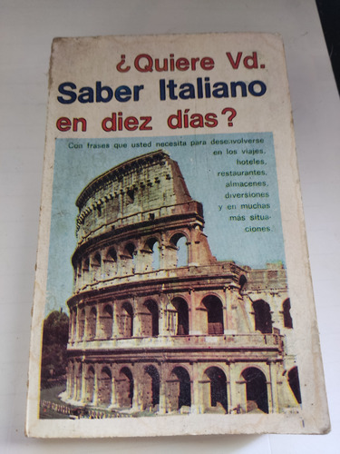 Quiere Usted Saber Italiano En 10 Días Editorial Sopena