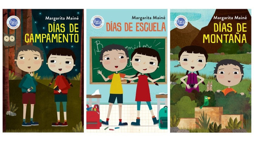 3 Libros Días De Campamento + Escuela + Montaña  Hola Chicos