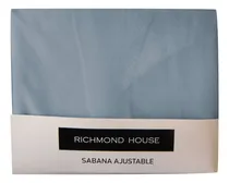 Comprar Sábana Ajustable Queen Size Richmond House - Colores Color Azul Piedra