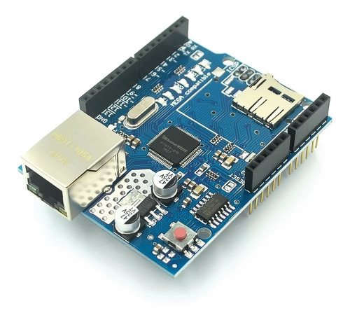 Ethernet Shield W5100 Arduino Uno Mega Com Slot Sd Card