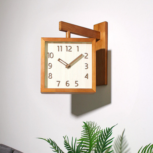Reloj De Pared Decorativo Para El Hogar, Marrón Oscuro