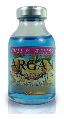 Ampolla Capilar Argan Macadamia 25ml - mL a $400