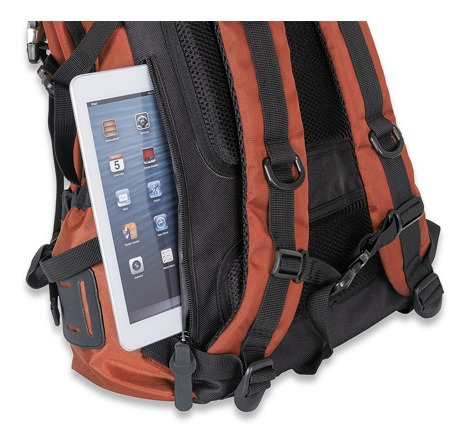 Mochila 15,6 Zippack Naranja Y Negra Manhattan