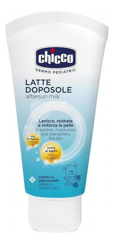 Crema post solar Chicco Dermo Pediatric Aftersun Milk de 150mL por 200g