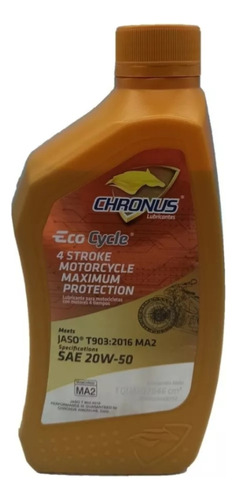 Aceite 4t 20w50 Chronus Motos