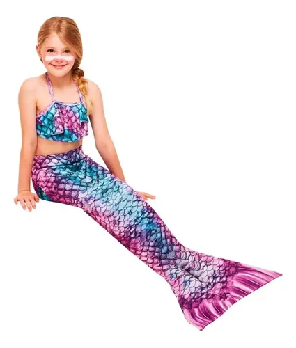 Fantasia De Sereia Com Calda Piscina E Praia Envio Imediato