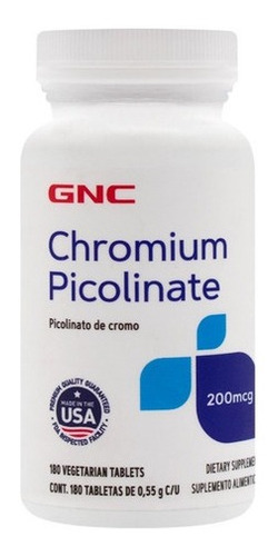 Gnc Picolinato De Cromo 200 Mcg