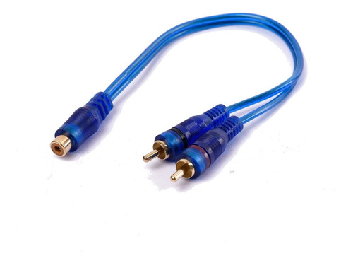Imagen 1 de 6 de Cable Rca Derivador 1 Hembra 2 Macho 30cm Maverick Car Audio