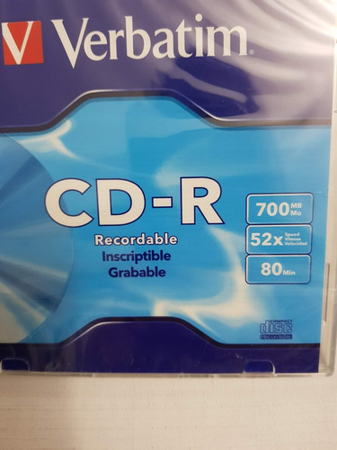 3 Cd-r Verbatim 700 Mb 80 Min 52x