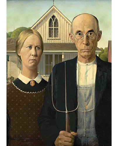 Rompecabezas Mini A4 500 Piezas American Gothic 21x29cm