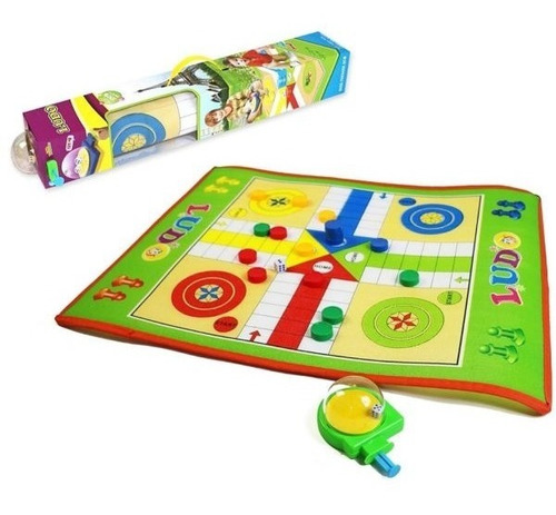 Tapete Parchis  Infantil Fichas Grandes 80x65cm Parques 2338