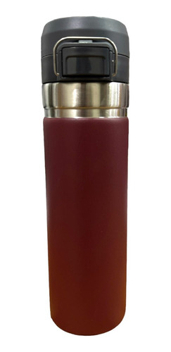 Termo Acero Inox 750ml Botella Pico Bebedor Tapa Rebatible