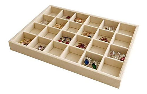 Pantalla Svea Hermoso Organizador De Joyeria De Color Beige