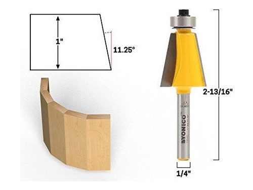 Yonico 13911q Bisel En Forma De Bisel De 1125 Grados Que For
