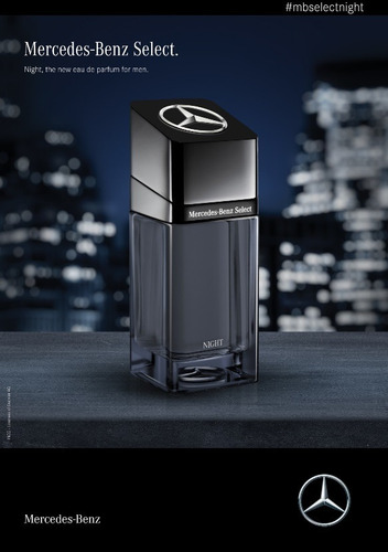 Perfume Mercedes Benz Select Night 100ml Edp Masculino Original Selo Adipec