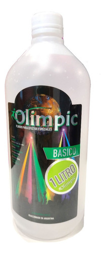 Liquido Para Maquina De Humo Marca Olimpic X 1 Litro Basico Fragancia Neutra