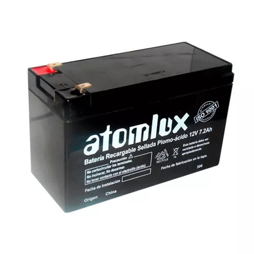 Bateria Recargable Original Atomlux 12v 7,2 Ah Ideal Ups 