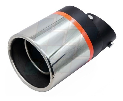 Imagen 1 de 6 de Cola Escape Ovalada Acero Inoxidable 17x10cm Universal Curva