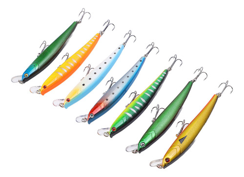 Juego De Cebos De Pesca, 7 Unidades, Señuelo Flotante Para S