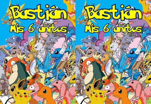 Libro P/ Colorear Personalizado + 6 Lapices Pikachu Pokemon