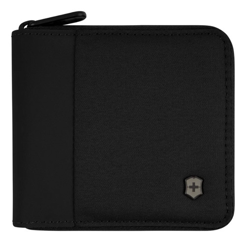 Billetera Zip-around Con Protección Rfid Negro Victorinox