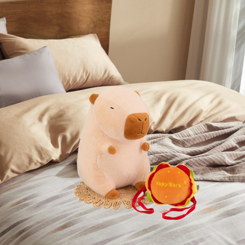 Muñeco De Peluche De Capibara, Juguete De Hamburguesa Y L