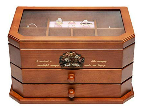 Joyero - Qtt Jewelry Box Wooden Storage Box With Drawer High