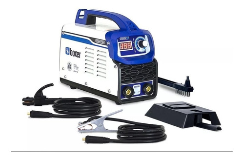 Máquina De Solda Inverter Boxer Touch 150 Bv Branca E Azul