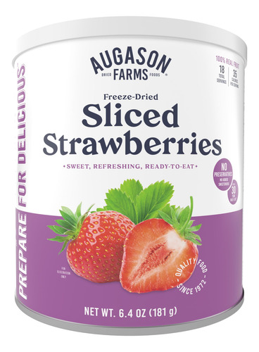 Fresas Congeladas Secas Cortadas En Lata 10 1814 G