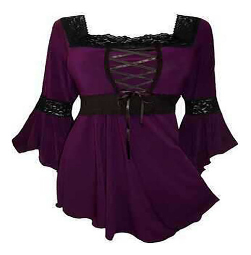Cl1 Favorecedor Top Peplum For Mujer De Talla Grande Con