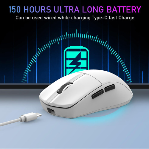 Mouse De Juego Liviano E-yooso, Mouse De Deportes 49g, De 5