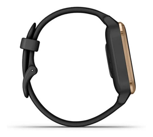 Imagen 3 de 5 de Smartwatch Garmin Venu Venu Sq - Music Edition 1.3" caja 40mm de polímero reforzado con fibra black, malla black de silicona y bisel rose gold de aluminio anodizado