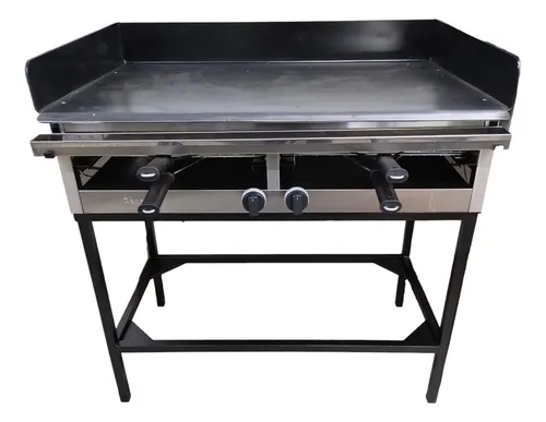 Plancha Hamburguesera Depaolo A Gas 100x60 De 6mm De Espesor