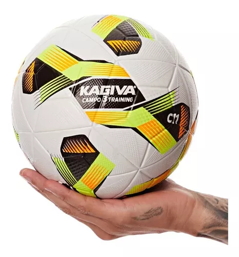 Bola Para Campo C11 Training 4 Kagiva Cor Branco, Amarelo E Preto