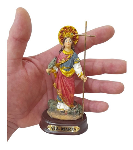 Estatua Santa Marta Martha Imagen De 13cm Italiana Gtia