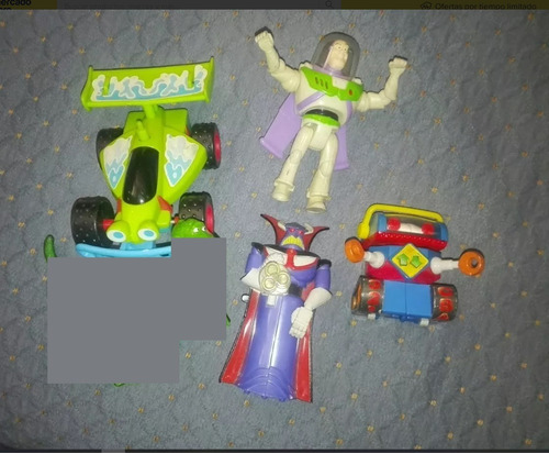 4 Muñecos Disney Toy Story: Buzz, Auto,robot Y Zod 